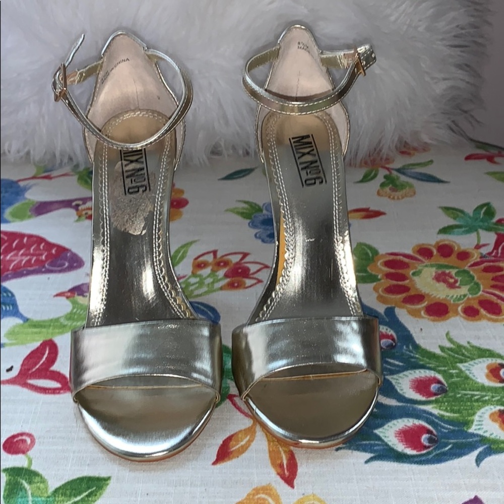 Metallic Gold Strappy Stiletto